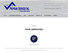 Tablet Screenshot of pro-markservicesinc.com